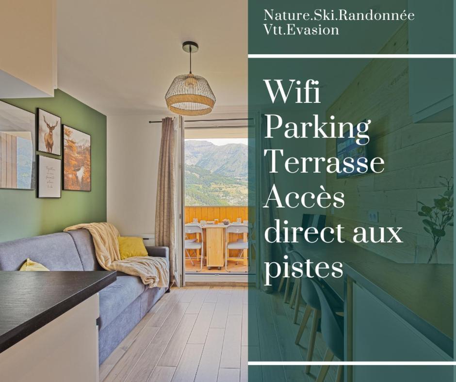 Studio De Charme Avec Vue Sur Le Val D'Allos, Parking Et Wifi Gratuit Exterior photo